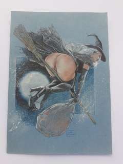 Luca Raimondo | Luca Raimondo - " La Befana " Illustrazione originale firmata - Page volante - Exemplaire unique - (2022) | Catawiki