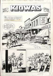 Giovanni Ticci | Giovanni Ticci tavola originale Tex Kiowas | Catawiki