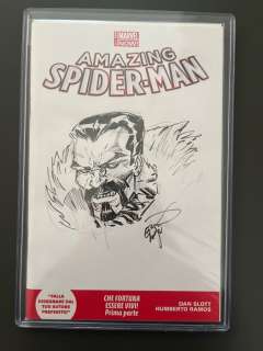 Erik Larsen | Amazing Spider-Man - blank cover Kraven The Hunter Signed and Sketched Erik Larsen - Agrafé - EO - (2018) | Catawiki
