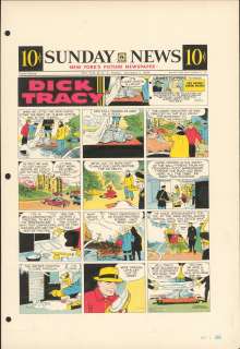 Gould - DICK TRACY, Sunday Black & White Proof (11/03/1957) | Russ Cochran