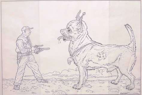 Geof Darrow - Huge! - 61 X 48 Cm.! | Shaolin Cowboy - Drawing by Geof Darrow - Page volante - Exemplaire unique | Catawiki