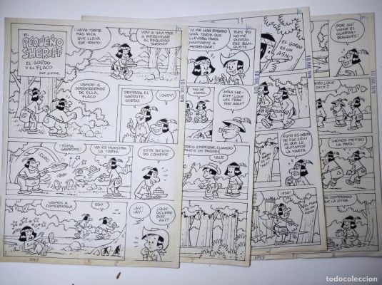 4 PLANCHAS ORIGINALES EL PEQUEÑO SHERIFF POR SIFRE PUBLICADAS EN EL PUMBY Nº 1097 | todocoleccion (Buy It Now)