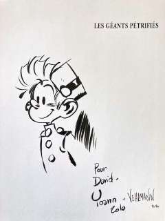 Yoann Et Vehlmann | Une aventure de Spirou et Fantasio par ... 1 - Les géants pétrifiés + dédicace - Cartonné - Réédition - (2006) | Catawiki