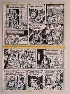 Studio Vandersteen / Karel Biddeloo - Biddeloo, Karel / Studio Vandersteen - Originele pagina (p.18) - De Rode ridder 37 - De wilde jacht - (1968)