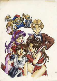 Junya Furusawa Hand-Drawn Color Manuscript (lines are printed) "SNK Characters " | Mandarake (Big Web)