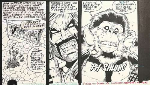 Val Semeiks | Lobo #8 pag. 23 - Semeiks - LOBO pagina - Exemplaire unique - (1994) | Catawiki