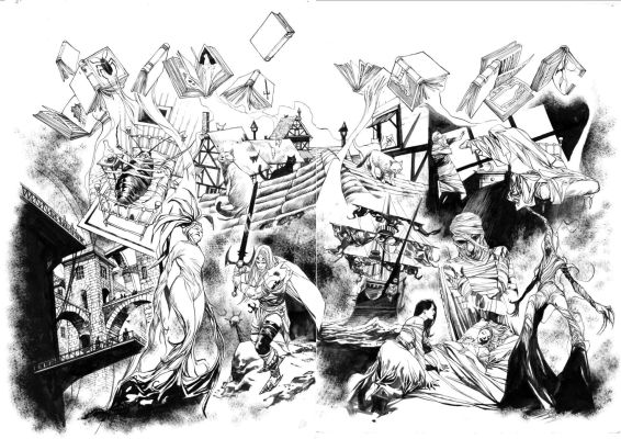 Nicola Genzianella - DAMPYR COLOR N.1 PAGG.124-125 DOPPIA SPLASH
