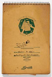 Sheldon Mayer’s Handwritten Journal from 1957 Titled "Rambling notes before breakfast" -- Over 80 Pages of Observations, Partial Short Stories & Thoughts About Writing | Nate Sanders