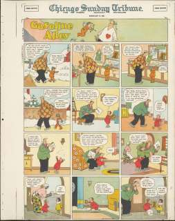 King - GASOLINE ALLEY, Sunday Page, Proof (2/10/1924) | Russ Cochran