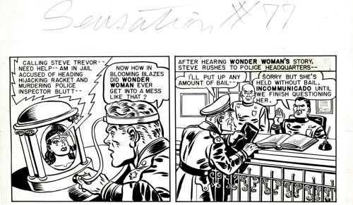 H. G. Peter - Sensation Comics #77 Unpublished Wonder Woman Tier (1940S) Sold Live on ‘Dueling Dealers Episode #36 Podcast on 9-15-2021