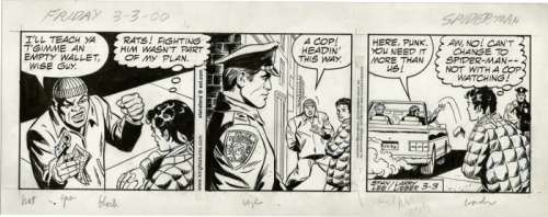 Stan Lee / Larry Lieber | Amazing Spider-Man - Daily Art Strip 2000-03-03 - Original Artwork - Page volante - EO - (2000) | Catawiki