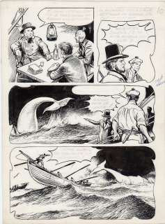 Franco Caprioli - Tavola originale da Moby Dick: la balena bianca