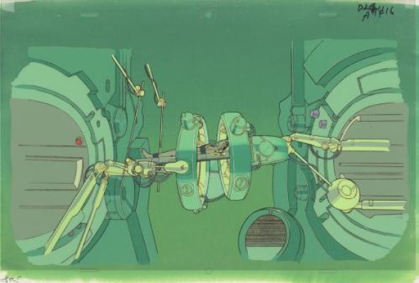 Shinsha- Studio Tokyo Movie Shinsha | Akira, Tetsuo, cellulo de production D24 avec fond originaux (Tokyo Movie Shinsha, 1988) | Galerie 9ème Art