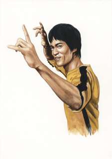 Fumiya Watanabe Hand-Drawn Color Illustration "Bruce Lee" | Mandarake (Big Web)