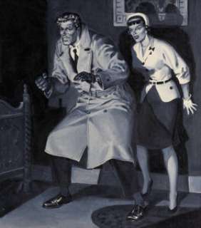 Johnny Craig Extra #2 Painted Cover Original Art (EC, 1955). Johnny Craig was a master of action-adventure - | Heritage