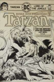 Joe Kubert Tarzan #240 Cover Original Art (DC, 1975). The Lord of the Apes was never more ferocious than in - | Heritage