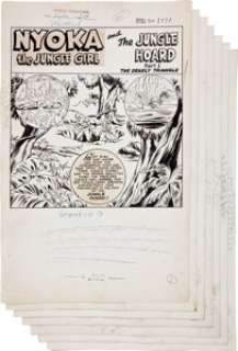 Bert Whitman (attributed) Nyoka, the Jungle Girl #52 "The Jungle Hoard" 7-page Chapter 1 Story Original -