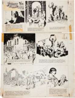 Hal Foster Prince Valiant Sunday Comic Strip #1200 Original Art dated 2-7-60 (King Features Syndicate, 1960). - | Heritage