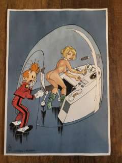 Gürsel, Gürçan | Gaston - Dessin original couleur - Hommage à Franquin | Catawiki