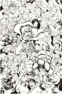 Art Nichols and Mike Barreiro Leonard Nimoy‘s Primortals #2 Cover Original Art (Big Entertainment, 1996). Outside -