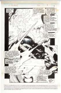 Tony Daniel and Jon Holdredge X-Force #32 Page 1 Original Art (Marvel, 1994). Magma takes the limelight in the -