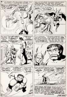 Jack Kirby and Paul Reinman Avengers #2 Page 22 Original Art (Marvel, 1963). Here’s Marvel history on a - | Heritage