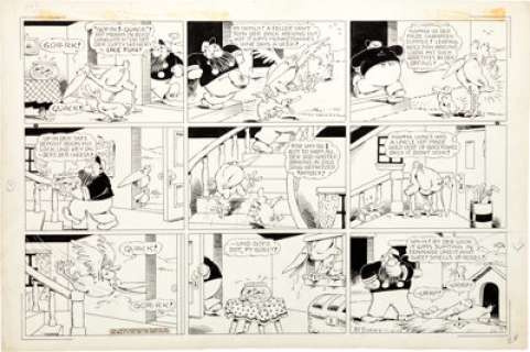 Rudolph Dirks The Captain and the Kids Sunday Comic Strip Original Art dated 6-26-38 (United Feature Syndicate, -