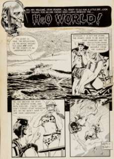Al Williamson and Roy Krenkel Creepy #1 "H2O World!" Complete 6 Page Story Original Art (EC, -