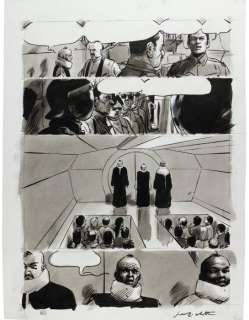 Jean-Marc Rochette | Rochette, Jean-Marc - Le Transperceneige - Planche originale (p.44) - T2 - L’Arpenteur - Page volante - (1999) | Catawiki