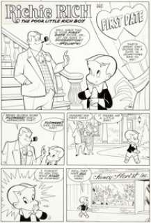 Steve Muffatti (attributed) Little Dot #33 Complete 5-Page Richie Rich Story 1st Appearance Gloria Original -
