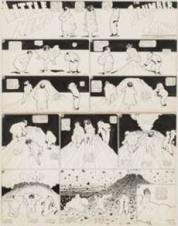 Winsor McCay Little Nemo in Slumberland Sunday Comic Strip Original Art dated 7-18-09 (New York Herald, 1909). -