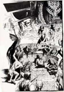 John Totleben Swamp Thing #48 Splash Page 11 John Constantine Original Art (DC, 1985). John Constantine is up -
