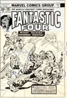 Rich Buckler and Joe Sinnott Fantastic Four #148 Cover Original Art (Marvel, 1974). Face Front, True -