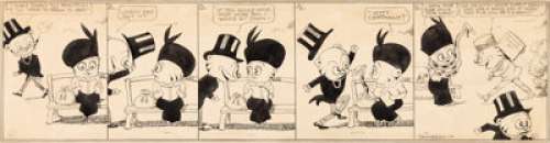Jimmy Swinnerton Mr. Jack Daily Comic Strip Original Art (Hearst Syndicate, 1914). James "Jimmy" -