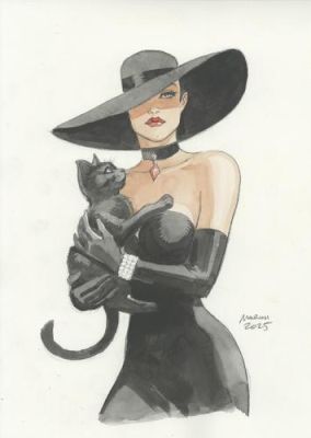 Enrico Marini | Illustration, Celina Catwoman | Galerie 9ème Art