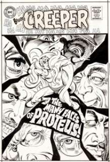 Steve Ditko Beware the Creeper #2 Cover Original Art (DC, 1968). Ditko art on a Ditko character... it doesn’t - | Heritage