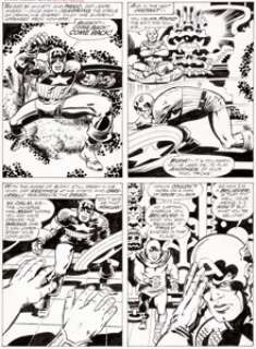 Jack Kirby and Barry Smith Marvel Treasury Special Featuring Captain America’s Bicentennial Battles #1 Page - | Heritage