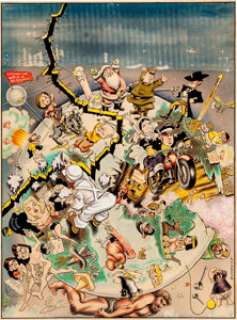 Bill Everett Cracked #1 Cover Original Art (Major Publications, 1958). It’s a Cracked world! Cracked - | Heritage