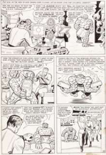 Jack Kirby and Chic Stone Fantastic Four Annual #2 "The Final Victory of Doctor Doom!" Page 9 - | Heritage