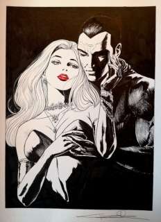 Candita, Giuseppe | Diabolik - G. Candita - original artwork " Eva e Diabolik. " - Exemplaire unique (2023) | Catawiki