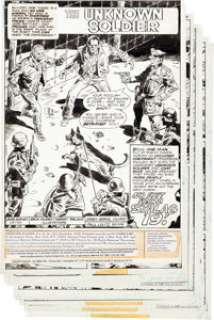 Dick Ayers and Gerry Talaoc Unknown Soldier #222 Complete 17-Page Story Original Art (DC, 1978). The -