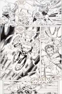 Jim Lee and Scott Williams Uncanny X-Men  #277 Story Page 8 Starjammers Original Art (Marvel,  1991)....