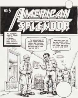 Robert Crumb American Splendor #5 Cover  Original Art (Harvey Pekar, 1980)....