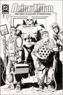 Brian Bolland Animal Man #9 Cover Martian Manhunter Original Art (DC, 1989). As he was now a member of the -