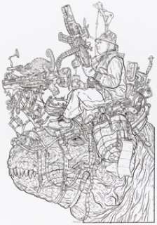 Geof Darrow Ammo Armageddon Cover Original Art (Tundra UK, 1993)....