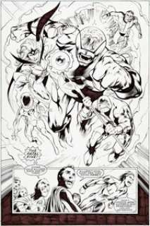 Alan Davis and Mark Farmer Superboy‘s Legion #1 Page 36 Original Art (DC, 2001)....