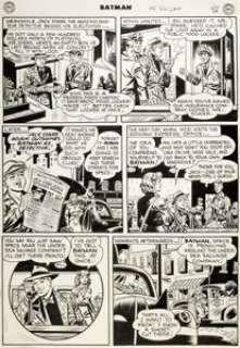 Jim Mooney Batman #56 Story Page 6 Original Art (DC, 1950). An upstart young detective gives the Caped - | Heritage