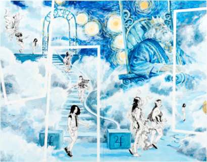 J. H. Williams III and Mick Gray Promethea #19 Pages 6-7 Double Page Spread Original Art (DC, 2002). -