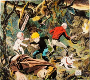 Doug Wildey Jonny Quest Commission Painting Original Art (c. 1988)....