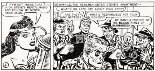 H. G. Peter Sensation Comics #83 Unpublished Wonder Woman Partial Page 6 Original Art (DC, 1948)....